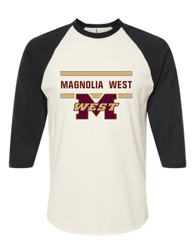 Magnolia West Mustangs Mascot #4 Men's Baseball T-Shirt