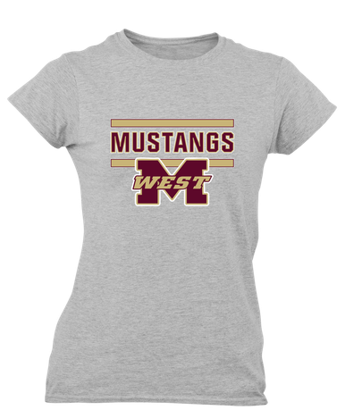 Magnolia West Mustangs Mascot #5 Women's Premium SS T-Shirt