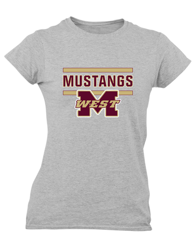 Magnolia West Mustangs Mascot #5 Women's SS T-Shirt