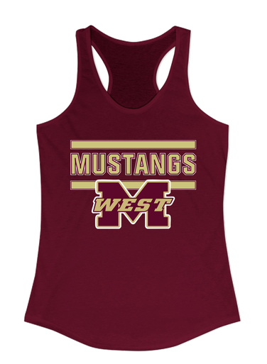Magnolia West Mustangs Mascot #5 Women's Tank Top