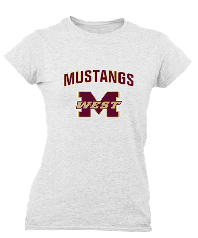 Magnolia West Mustangs Mascot #6 Women's Premium SS T-Shirt
