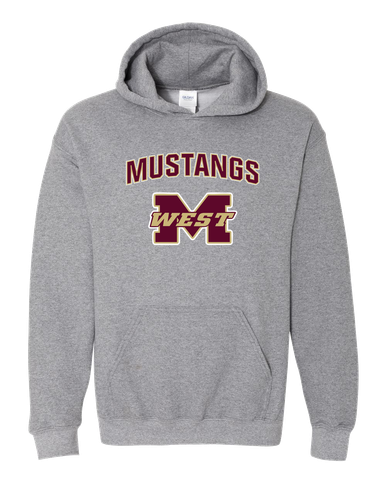 Magnolia West Mustangs Mascot #6 Men's Hoodie