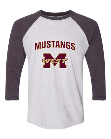 Magnolia West Mustangs Mascot #6 Men's Baseball T-Shirt