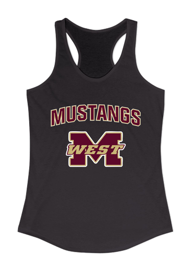 Magnolia West Mustangs Mascot #6 Women's Tank Top