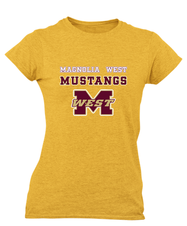 Magnolia West Mustangs Spirit Women's Premium SS T-Shirt