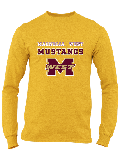 Magnolia West Mustangs Spirit Men's LS T-Shirt