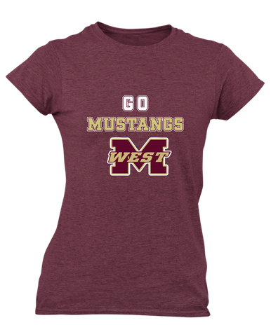 Magnolia West Mustangs Go Team Women's SS T-Shirt