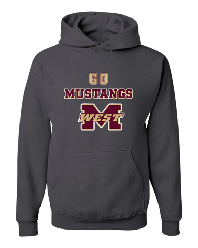 Magnolia West Mustangs Go Team Men's Premium Hoodie