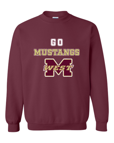 Magnolia West Mustangs Go Team Men's Sweatshirt
