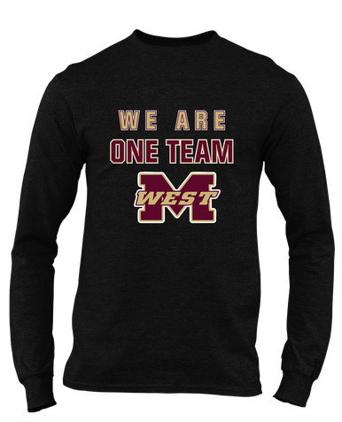 Magnolia West Mustangs We Are One Team Men's LS T-Shirt