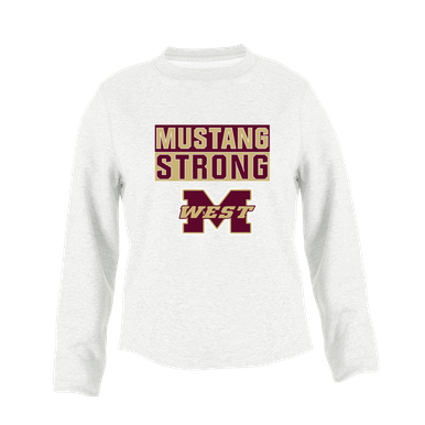 Magnolia West Mustangs Strong #1 Women's Sweatshirt