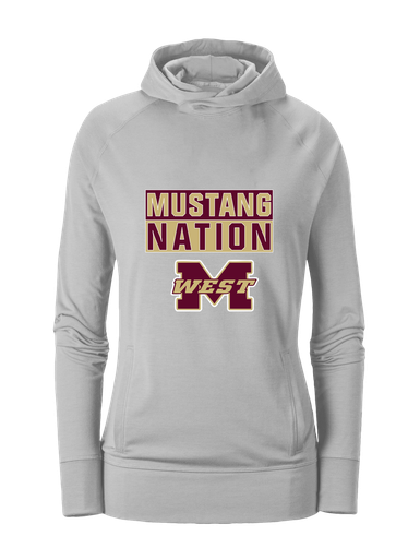 Magnolia West Mustangs Nation #1 Women's Hoodie