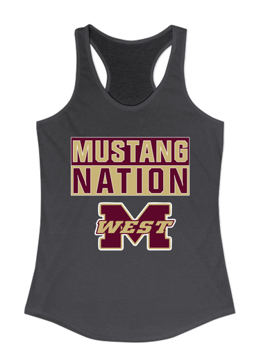 Magnolia West Mustangs Nation #1 Women's Tank Top