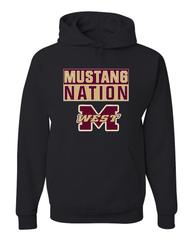 Magnolia West Mustangs Nation #1 Men's Premium Hoodie