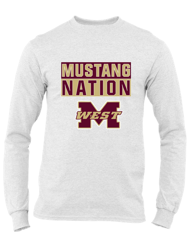 Magnolia West Mustangs Nation #1 Men's Premium LS T-Shirt