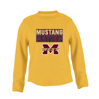 Magnolia West Mustangs Nation #1 Women's Sweatshirt