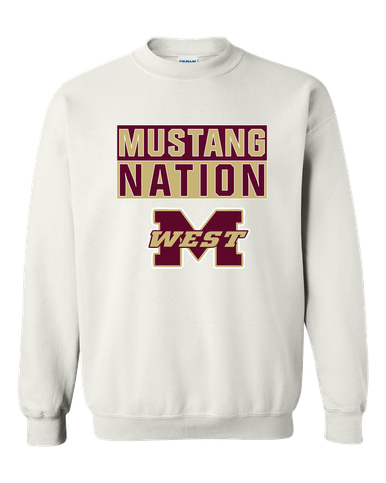 Magnolia West Mustangs Nation #1 Men's Sweatshirt