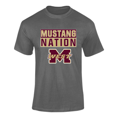 Magnolia West Mustangs Nation #1 Men's SS T-Shirt