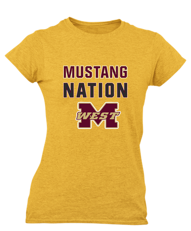 Magnolia West Mustangs Nation #2 Women's SS T-Shirt