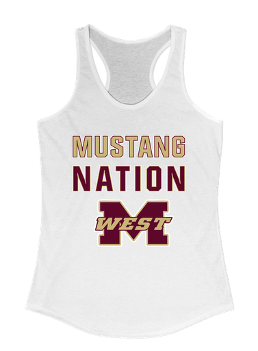 Magnolia West Mustangs Nation #2 Women's Tank Top