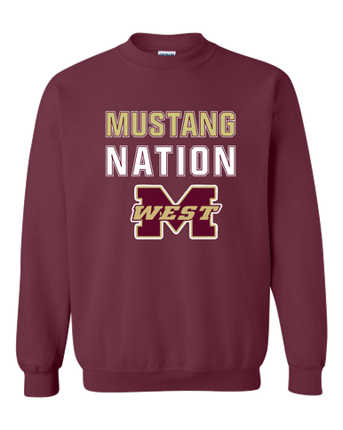 Magnolia West Mustangs Nation #2 Men's Sweatshirt