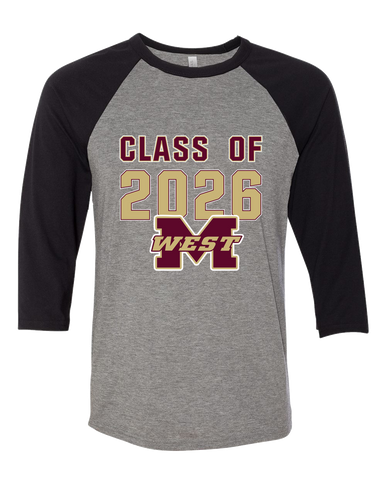 Magnolia West Mustangs Class of 2026 Men's Baseball T-Shirt