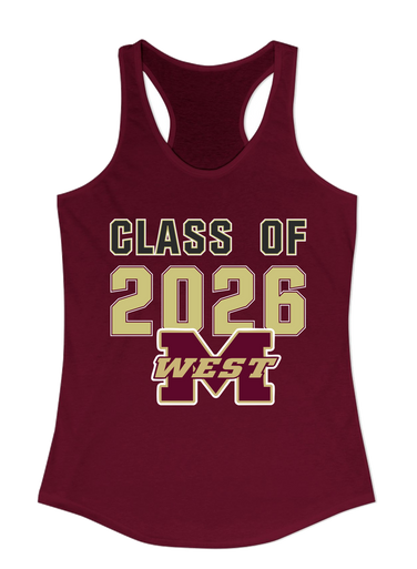 Magnolia West Mustangs Class of 2026 Women's Tank Top