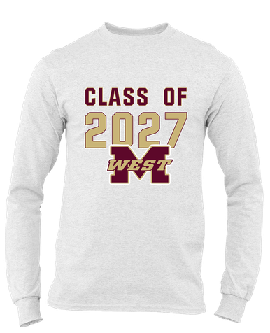 Magnolia West Mustangs Class of 2027 Men's Premium LS T-Shirt
