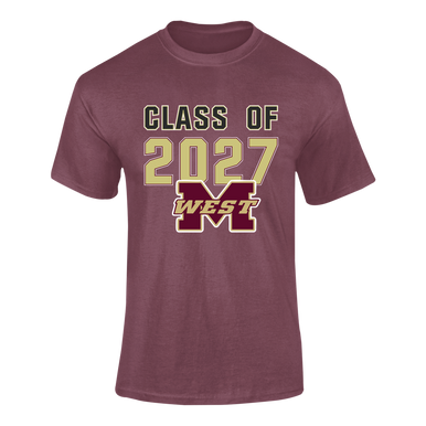 Magnolia West Mustangs Class of 2027 Men's Premium SS T-Shirt