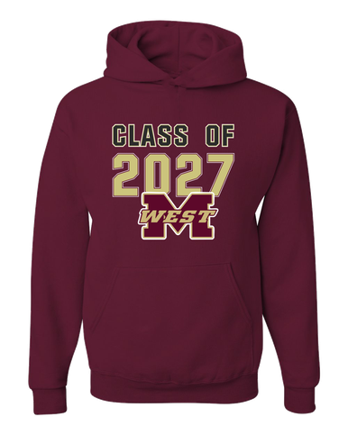 Magnolia West Mustangs Class of 2027 Men's Premium Hoodie