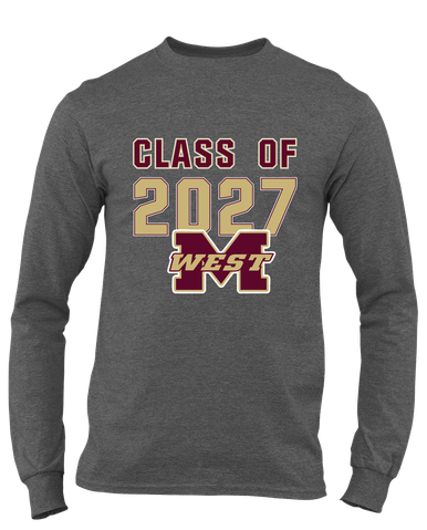 Magnolia West Mustangs Class of 2027 Men's LS T-Shirt