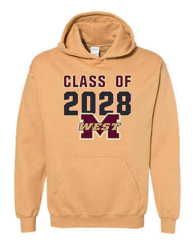 Magnolia West Mustangs Class of 2028 Men's Hoodie