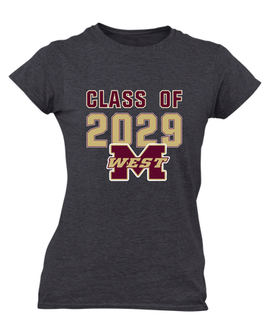 Magnolia West Mustangs Class of 2029 Women's Premium SS T-Shirt