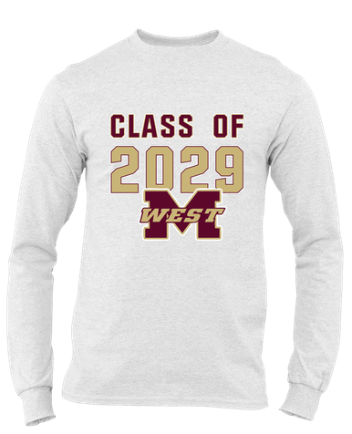 Magnolia West Mustangs Class of 2029 Men's LS T-Shirt