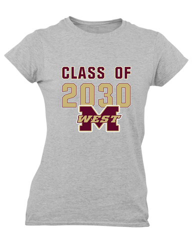 Magnolia West Mustangs Class of 2030 Women's Premium SS T-Shirt
