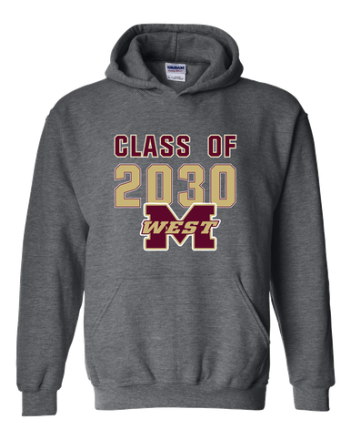 Magnolia West Mustangs Class of 2030 Men's Hoodie