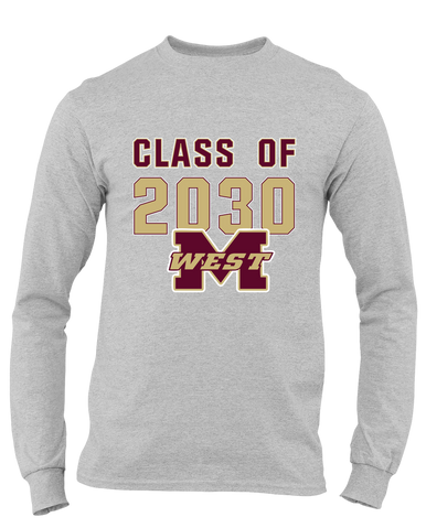 Magnolia West Mustangs Class of 2030 Men's Premium LS T-Shirt