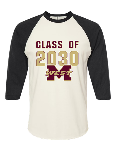 Magnolia West Mustangs Class of 2030 Women's Baseball T-Shirt