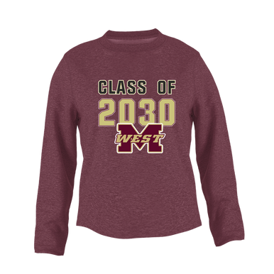Magnolia West Mustangs Class of 2030 Women's Sweatshirt