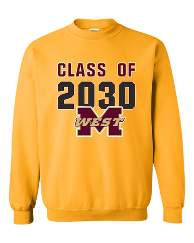 Magnolia West Mustangs Class of 2030 Men's Sweatshirt