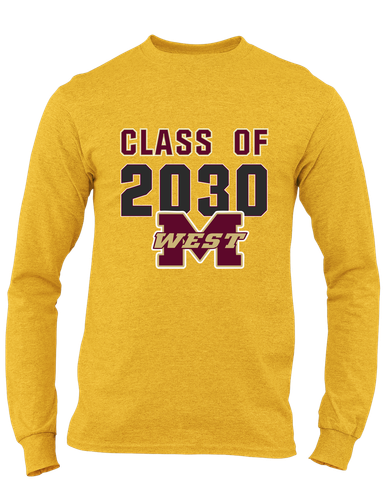 Magnolia West Mustangs Class of 2030 Men's LS T-Shirt