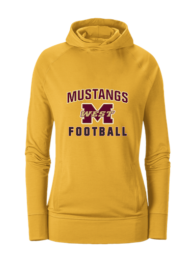 Magnolia West Mustangs Football #1 Women's Hoodie