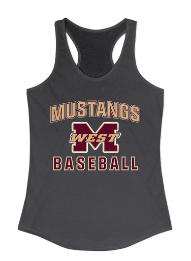 Magnolia West Mustangs Baseball #1 Women's Tank Top