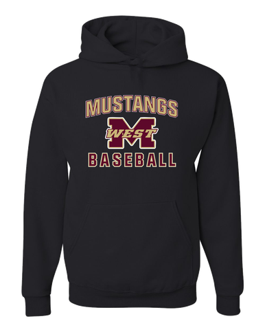 Magnolia West Mustangs Baseball #1 Men's Premium Hoodie