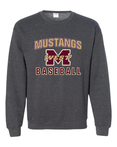 Magnolia West Mustangs Baseball #1 Men's Sweatshirt