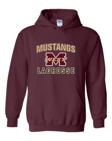 Magnolia West Mustangs Lacrosse Men's Hoodie