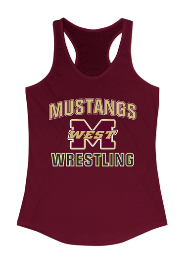Magnolia West Mustangs Wrestling Women's Tank Top