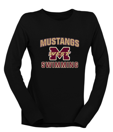 Magnolia West Mustangs Swimming Women's LS T-Shirt