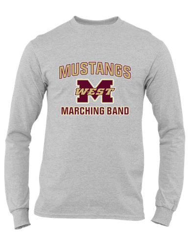 Magnolia West Mustangs Marching Band Men's Premium LS T-Shirt