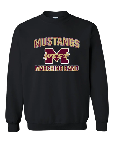 Magnolia West Mustangs Marching Band Men's Sweatshirt
